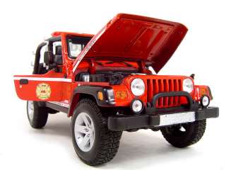   diecast jeep wrangler rubikon brush fire unit by maisto has steerable