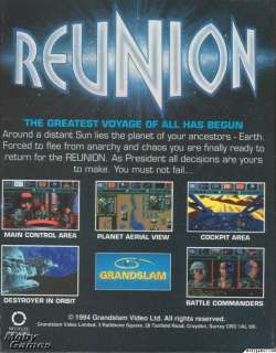 Reunion PC CD planet colonization space strategy game  