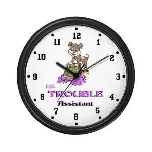  Trouble Assistant Funny Wall Clock by  
