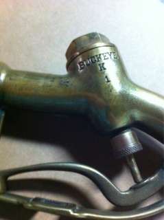 Buckeye K1 brass gas nozzle, patend May 18th 1926 #1585332. Flex 
