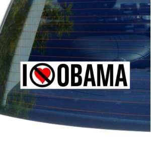  I Hate Anti OBAMA   Window Bumper Sticker: Automotive