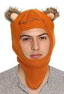 Star Wars Ewok Buddie Furry Ears Knit Ski Beanie Hat Cap Licensed 