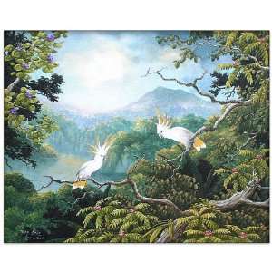  Yellow Crown Cockatoo~Art~Bali Paintings~Canvas