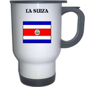  Costa Rica   LA SUIZA White Stainless Steel Mug 