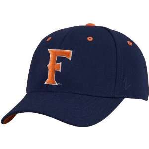  Zephyr Cal State Fullerton Titans Navy Blue DHS Fitted Hat 