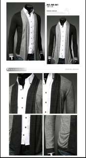 Mens Korea stylish Shawl kint Cardigan, Dandy Sweaters Luxury jackets 