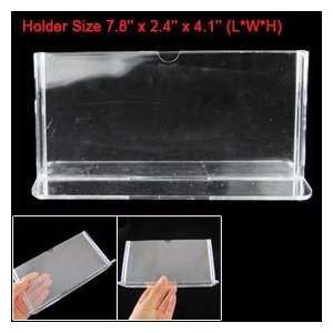   Table Price Menu Clear Plastic Display Holder: Home Improvement