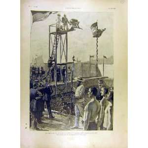  1893 German Army Military Exercise Training Print: Home 
