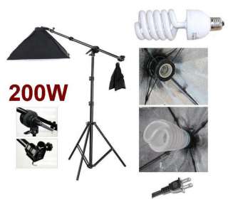 Photography Video Studio Boom Stand Softbox light Kit  