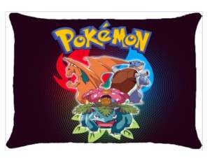 New Pokemon Bulbasaur Pikachu Pillow Case Bedding Gift  