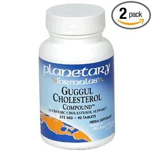 Planetary Formulas Guggul Cholesterol Compound, 375 mg, Tablets, 90 