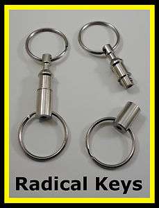   Disconnect Keychain Pull Apart Key Rings Strong Quality Key Chain NEW