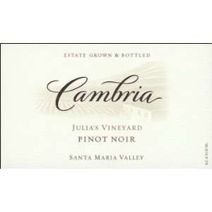  Cambria Pinot Noir Julias Vineyard 2009 750ML Grocery 