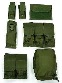 SWAT Airsoft Molle Combat Strike Plate Carrier Vest OD  