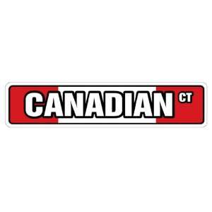  CANADIAN FLAG Street Sign canada flags maple leaf gift 