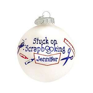  Personalized Stuck on Scrapbooking Ornament