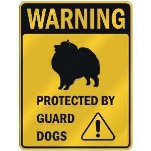   KEESHOND PROTECTED BY GUARD DOGS  PARKING SIGN DOG