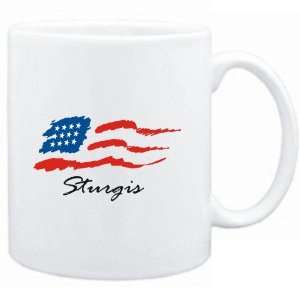  Mug White  Sturgis   US Flag  Usa Cities Sports 