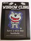 window cling dog  