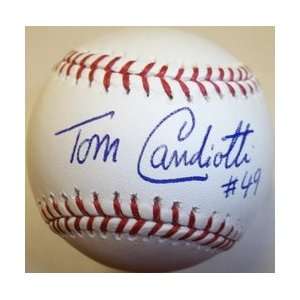  MLBPAA Tom Candiotti Autographed Baseball: Sports 