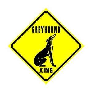  GREYHOUND CROSSING sign * street dog race: Home & Kitchen