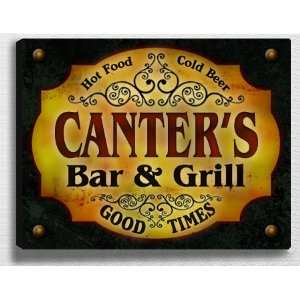  Canters Bar & Grill 14 x 11 Collectible Stretched 