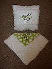 Personalized Lime Green Soft Lovie Blanket  