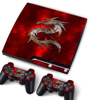   sticker for playstation ps3 s slim red dragon inventory bun pslim s30
