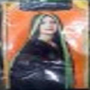  30 in. Green/Black Witch Wig: Toys & Games