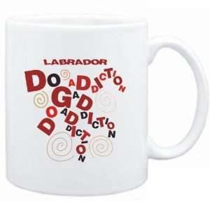    Mug White  Labrador DOG ADDICTION  Dogs: Sports & Outdoors