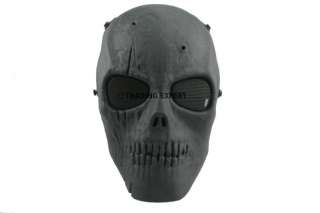 CACIQUE Skull Full Face Paintball Mask Black 00886  