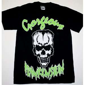   Frankenstein Skull Chaser Black Tee Shirt Large 