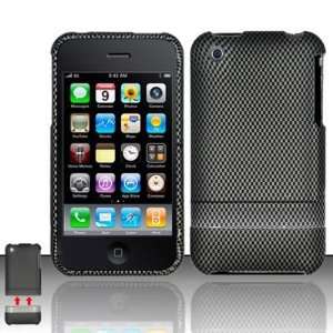 For iPhone 3G/3GS (AT&T) Carbon Fiber DPS Design Cover Snap On Hard 