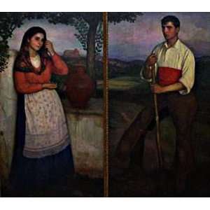   Hermoso Martínez   24 x 22 inches   Pareja de Jovenes: Home & Kitchen