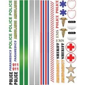    Police/Emergency Pinewood Derby Car Decals: Everything Else