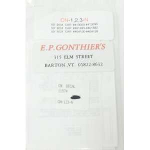  E.P. Gonthiers 11574 CN 50 Box Car Decals: Automotive