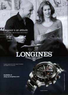 Andre Agassi & Steffi Graf Longines    2010 Magazine Print Ad g  