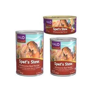  Halo Spots Stew for Dogs Wholesome Beef Recipe Canned Dog 
