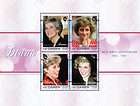 St Vincent   Princess Diana 50th Birthday 4 Stamp Mint Sheet SGR1115 