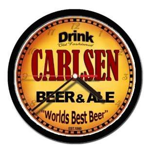  CARLSEN beer and ale cerveza wall clock: Everything Else