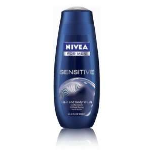  Nivea for Men Sensitive Body Wash Soap Free 500ml/16.9oz 