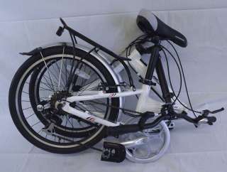 New Micargi MFT30 Aluminum Folding Bike Shimano 7 Spd Fold Up Travel 