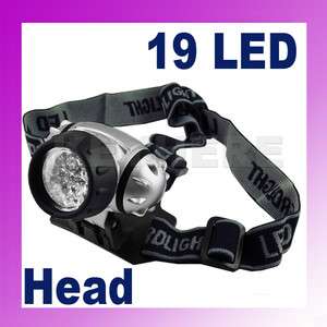19 LED Flash Hiking Headlamp Torch Camping Outdoor Lamp  