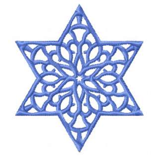 Lacy Star of David Machine Embroidery Designs