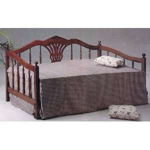   Hand Carved Dark Oak Finish Wood Daybed/Day Bed: Furniture & Decor