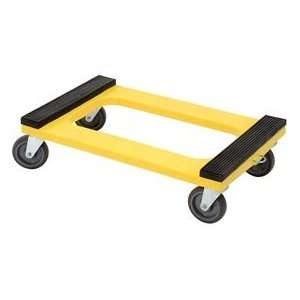  Plastic Dolly With Rubber Padded Deck 5 Casters 1200 Lb 