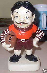 1950s Old Time Football Player Stanford Pottery Bank  