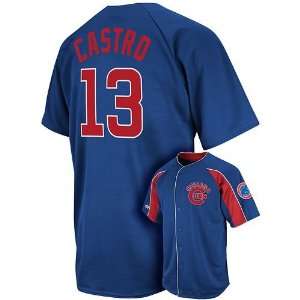  Majestic Chicaco Cubs Starlin Castro Double Play Jersey 