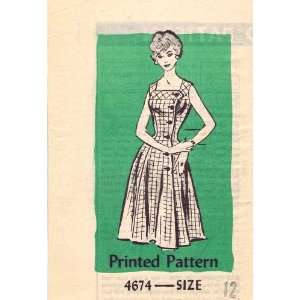   Sewing Pattern Womens Dress Size 12 Bust 32 Arts, Crafts & Sewing