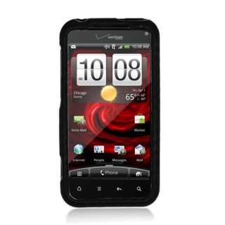 For HTC DROID Incredible 2 FABRIC Case Carbon Black New  